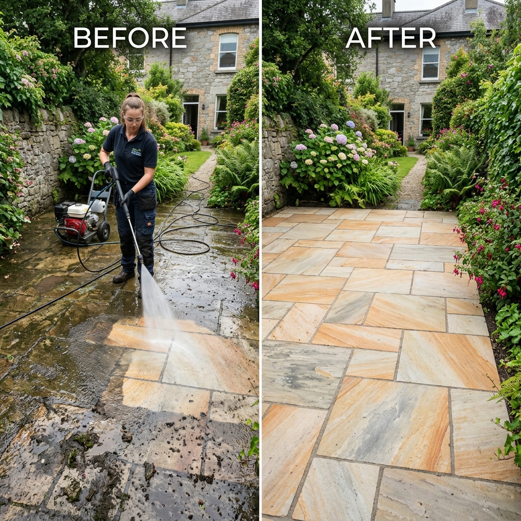 Professional patio cleaning in Dublin
